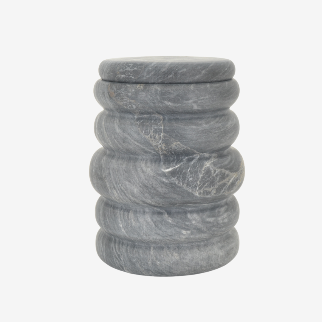 Nur Marble Urn (Black)