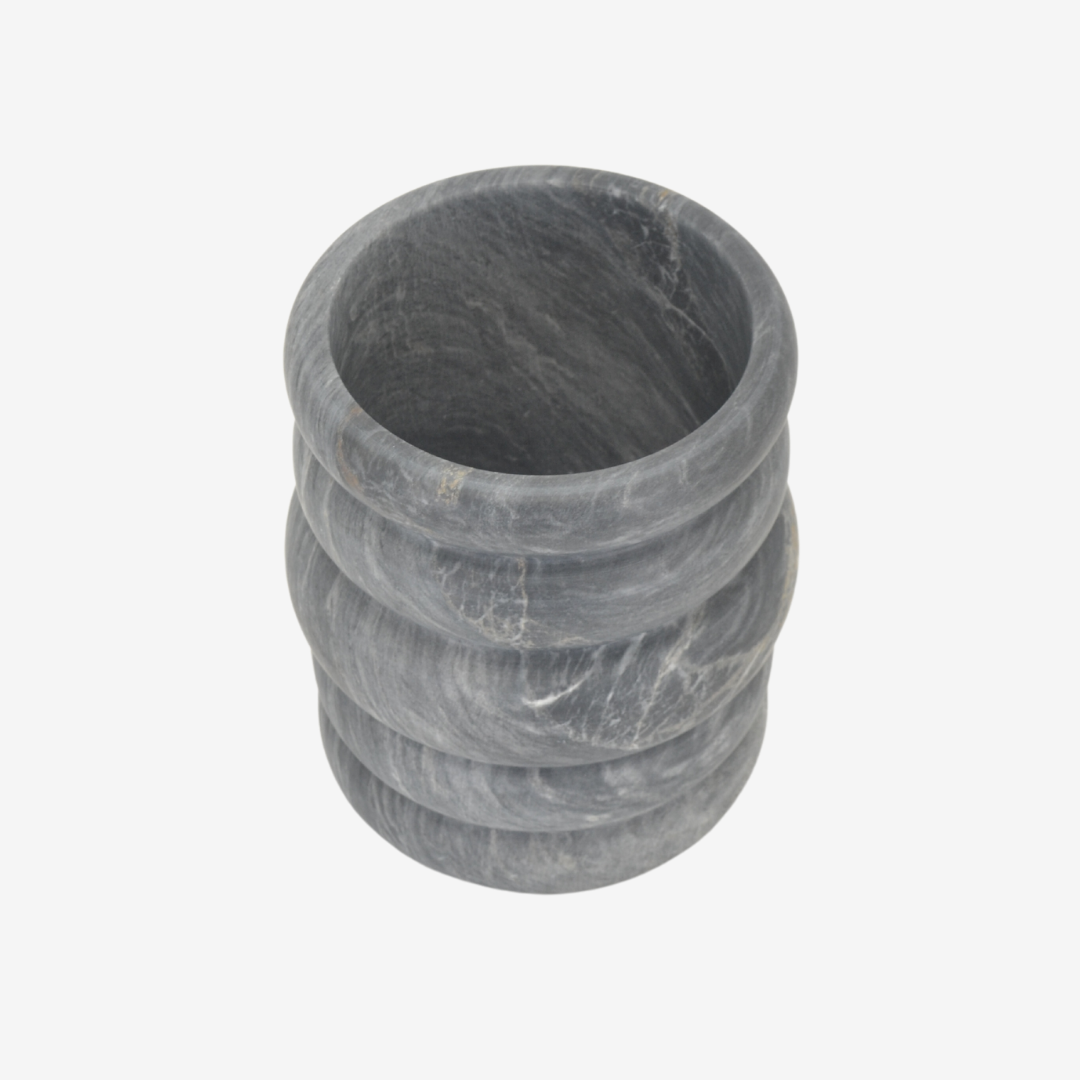 Nur Marble Urn (Black)