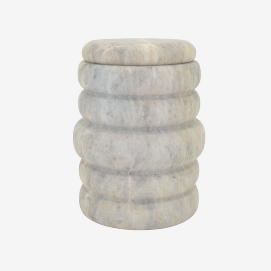 Nur Marble Urn (White)